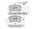 METELLI Sada brzdovch destiek ‐ MT 22-0899-0