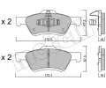 METELLI Sada brzdovch destiek ‐ MT 22-0906-0