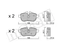 METELLI Sada brzdovch destiek ‐ MT 22-0919-0