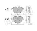METELLI Sada brzdovch destiek ‐ MT 22-0920-0