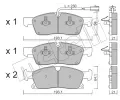 Sada brzdovch destiek METELLI ‐ MT 22-0927-5