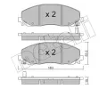 METELLI Sada brzdovch destiek ‐ MT 22-0946-0