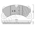 Sada brzdovch destiek METELLI ‐ MT 22-0956-0