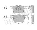 METELLI Sada brzdovch destiek ‐ MT 22-0961-0