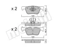 METELLI Sada brzdovch destiek ‐ MT 22-0962-0