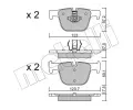 METELLI Sada brzdovch destiek ‐ MT 22-0963-0