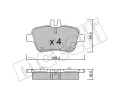 METELLI Sada brzdovch destiek ‐ MT 22-0966-0