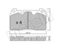 METELLI Sada brzdovch destiek ‐ MT 22-0979-0