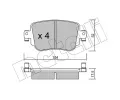 METELLI Sada brzdovch destiek ‐ MT 22-0980-0