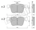 Sada brzdovch destiek METELLI ‐ MT 22-0981-0