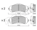 METELLI Sada brzdovch destiek ‐ MT 22-0983-0