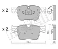 METELLI Sada brzdovch destiek ‐ MT 22-0985-0