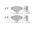 METELLI Sada brzdovch destiek ‐ MT 22-0988-0