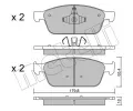 METELLI Sada brzdovch destiek ‐ MT 22-0989-0