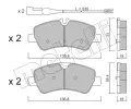METELLI Sada brzdovch destiek ‐ MT 22-0991-1