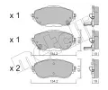 METELLI Sada brzdovch destiek ‐ MT 22-0998-0