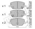 METELLI Sada brzdovch destiek ‐ MT 22-1001-0
