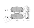 METELLI Sada brzdovch destiek ‐ MT 22-1002-0