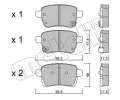 METELLI Sada brzdovch destiek ‐ MT 22-1012-0