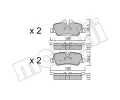 METELLI Sada brzdovch destiek ‐ MT 22-1014-0