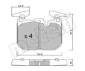 METELLI Sada brzdovch destiek ‐ MT 22-1015-3
