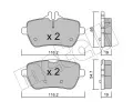 METELLI Sada brzdovch destiek ‐ MT 22-1022-0