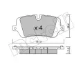 METELLI Sada brzdovch destiek ‐ MT 22-1025-0