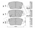METELLI Sada brzdovch destiek ‐ MT 22-1026-0