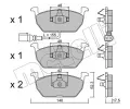 METELLI Sada brzdovch destiek ‐ MT 22-1028-0