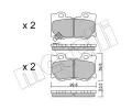 Sada brzdovch destiek METELLI ‐ MT 22-1030-0