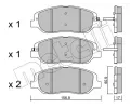 METELLI Sada brzdovch destiek ‐ MT 22-1031-0