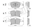 METELLI Sada brzdovch destiek ‐ MT 22-1039-0