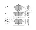 METELLI Sada brzdovch destiek ‐ MT 22-1040-0