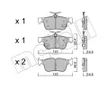 METELLI Sada brzdovch destiek ‐ MT 22-1040-1