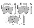 Sada brzdovch destiek METELLI ‐ MT 22-1043-0