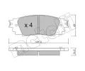 METELLI Sada brzdovch destiek ‐ MT 22-1089-0