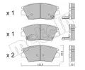 Sada brzdovch destiek METELLI ‐ MT 22-1098-0