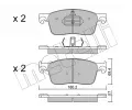 METELLI Sada brzdovch destiek ‐ MT 22-1107-0