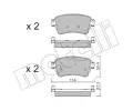 METELLI Sada brzdovch destiek ‐ MT 22-1108-0