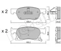 METELLI Sada brzdovch destiek ‐ MT 22-1114-0