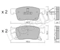 METELLI Sada brzdovch destiek ‐ MT 22-1115-0
