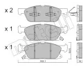 METELLI Sada brzdovch destiek ‐ MT 22-1117-0