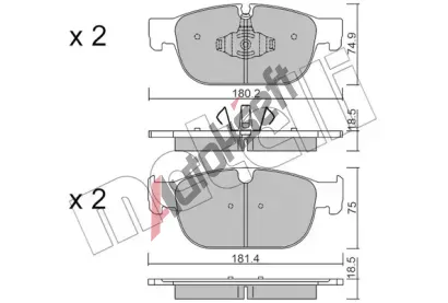 METELLI Sada brzdových destiček MT 22-1120-0, 22-1120-0 METELLI Sada brzdových destiček MT 22-1120-0, 22-1120-0