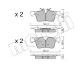 METELLI Sada brzdovch destiek ‐ MT 22-1121-0