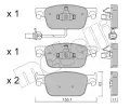 METELLI Sada brzdovch destiek ‐ MT 22-1125-0