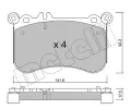 METELLI Sada brzdovch destiek ‐ MT 22-1133-0