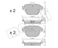 METELLI Sada brzdovch destiek ‐ MT 22-1137-0