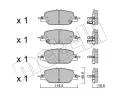 METELLI Sada brzdovch destiek ‐ MT 22-1154-0