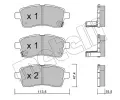 Sada brzdovch destiek METELLI ‐ MT 22-1162-0