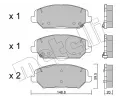 Sada brzdovch destiek METELLI ‐ MT 22-1163-0